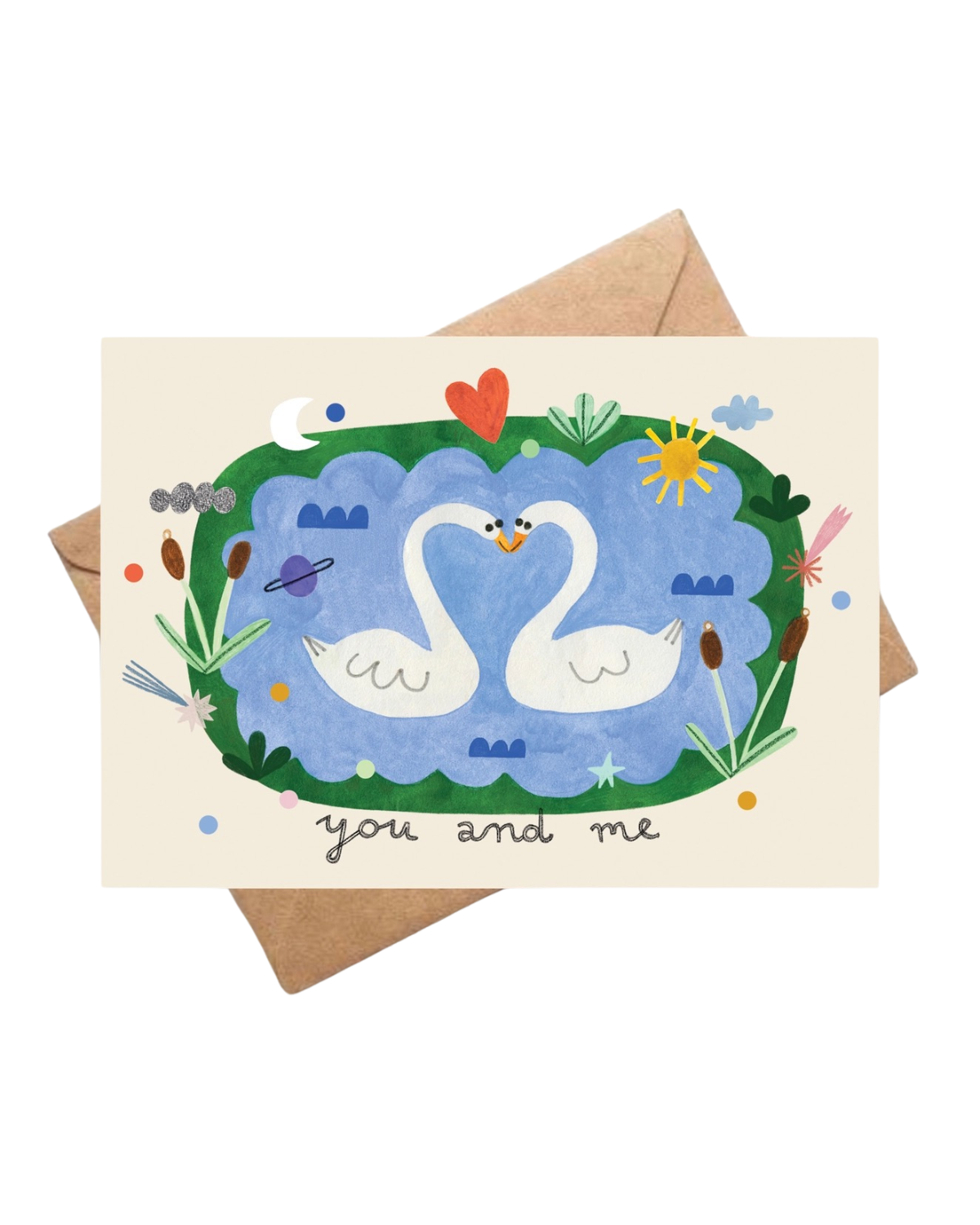Swans Card by Daria Solak Illustrations