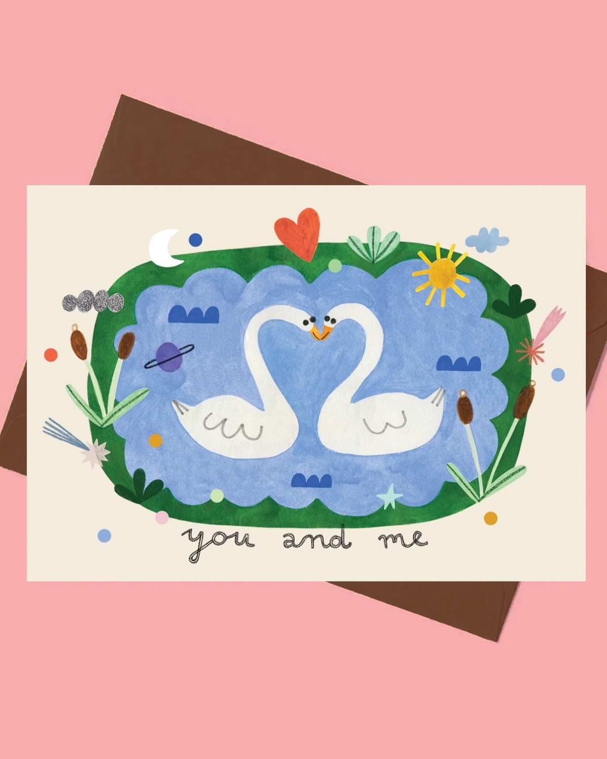 Swans Card by Daria Solak Illustrations