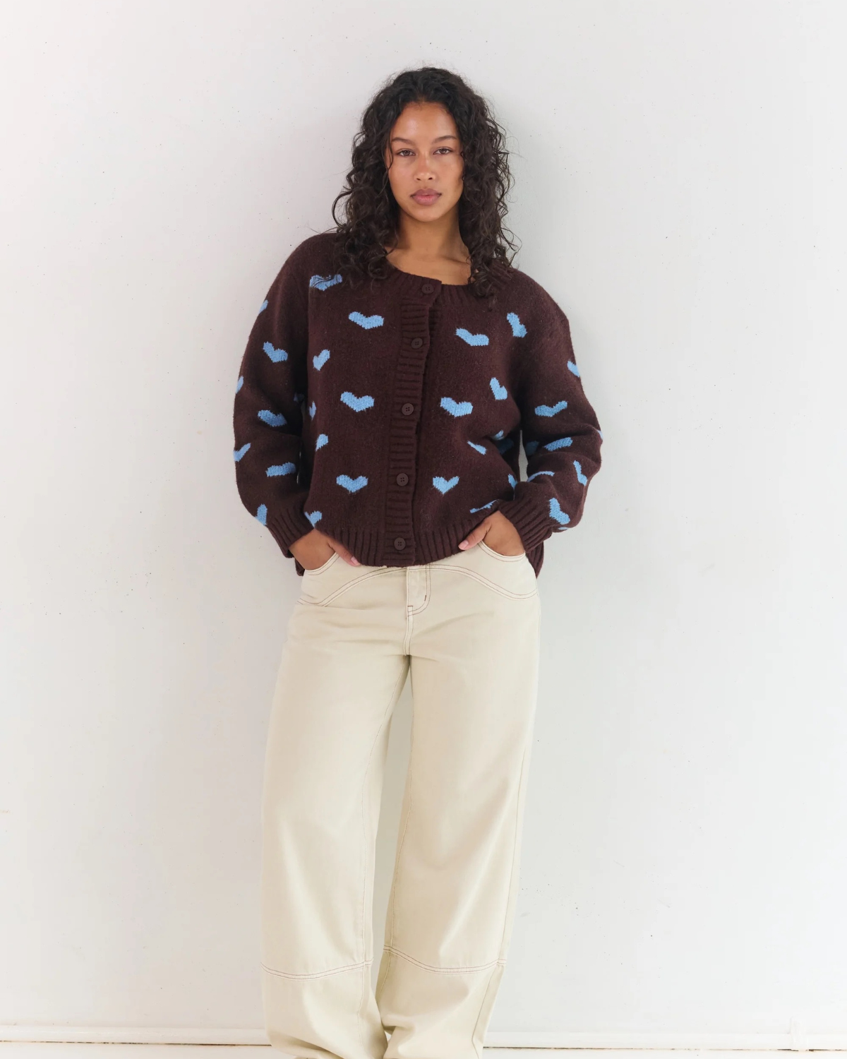 Sweetheart Cardigan - Hearts by Juni 