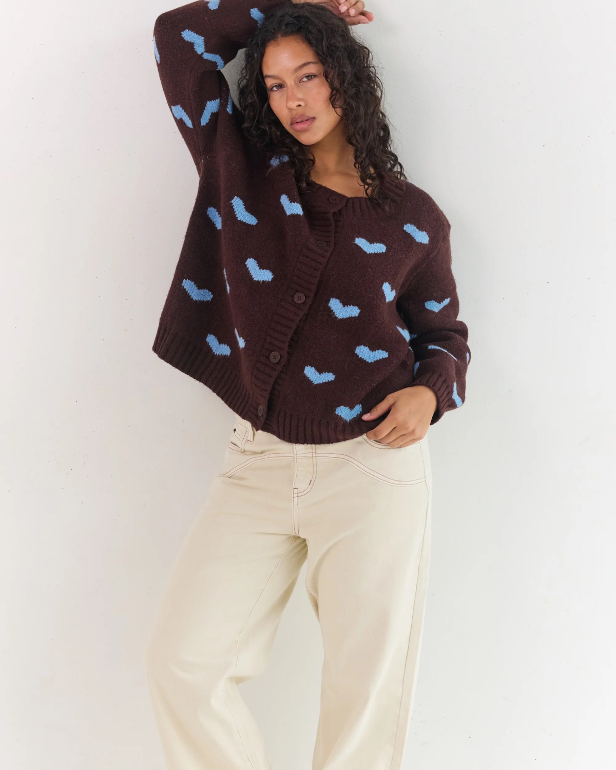 Sweetheart Cardigan - Hearts by Juni 