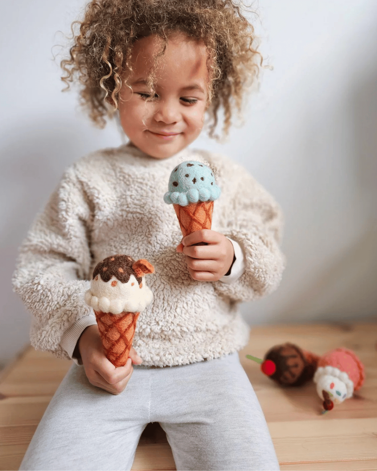 Felt Mint Chocolate Chip Ice Cream