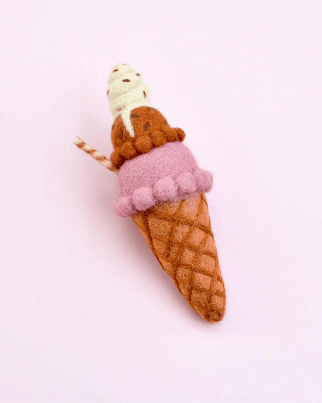 Felt Neapolitan Ice Cream - Harlequin by Taras Treasures 🍦