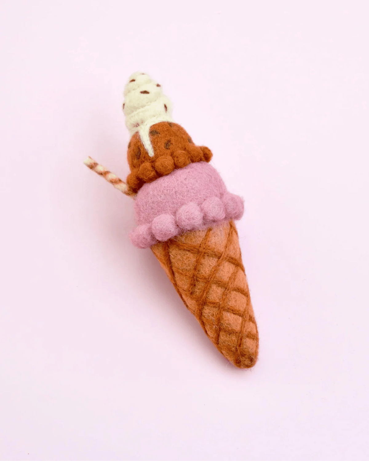 Felt Neapolitan Ice Cream - Harlequin by Taras Treasures 🍦