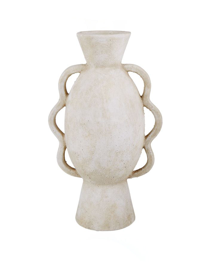 White Ceramic Textured Vase