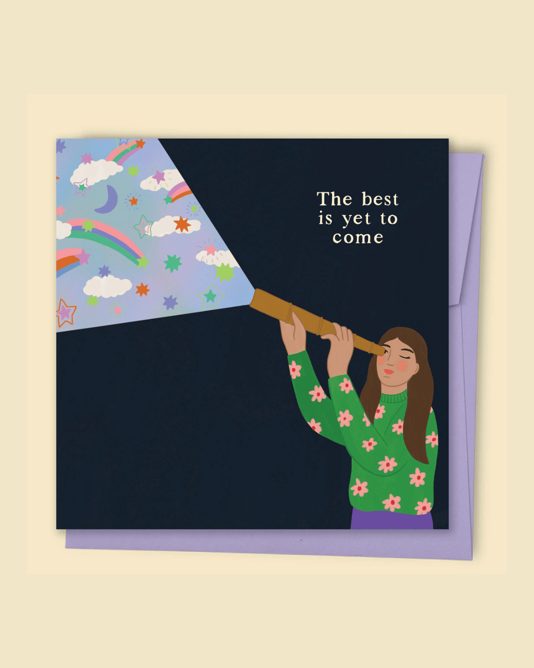 The Best Is Yet To Come Card by Constanza Goeppinger