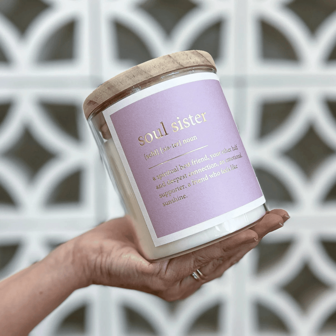 GOLDIE Dictionary Quote Candle - Soul Sister