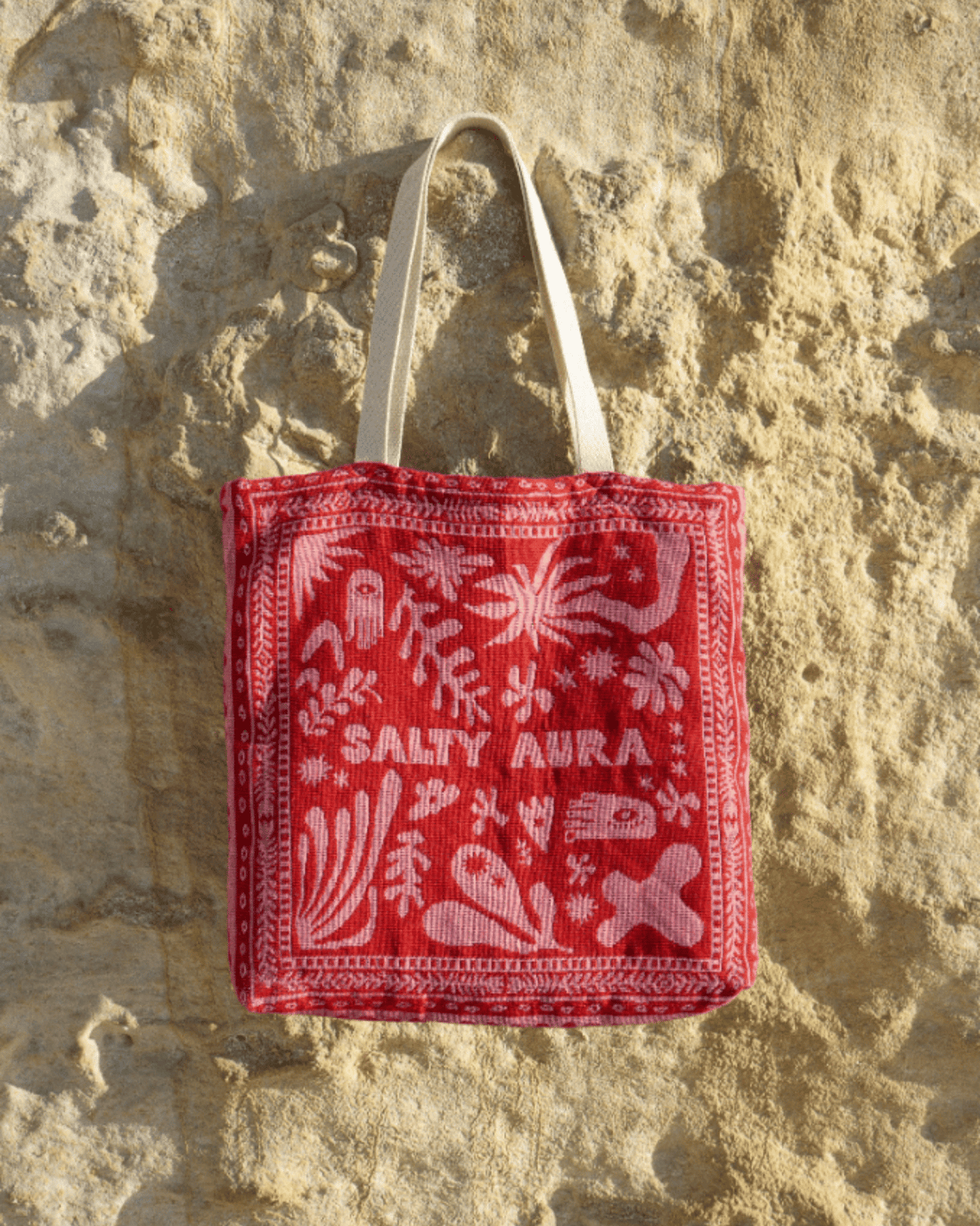 The Red Solace Bag - Salty Aura Tote Bag