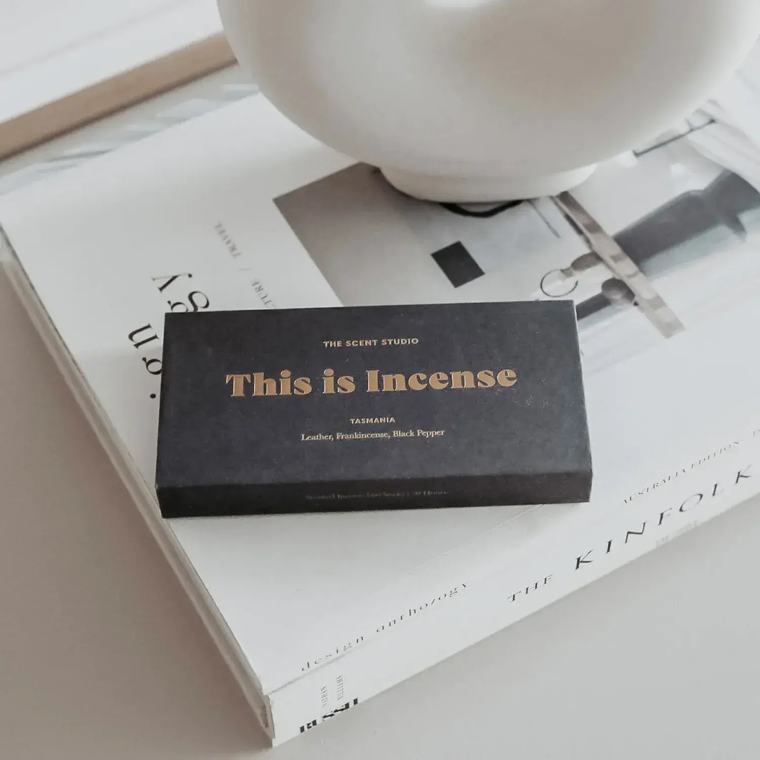 This is Incense by Gentle Habits - Leather ~ Frankincense ~ Black Pepper