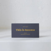 This is Incense by Gentle Habits - Leather ~ Frankincense ~ Black Pepper