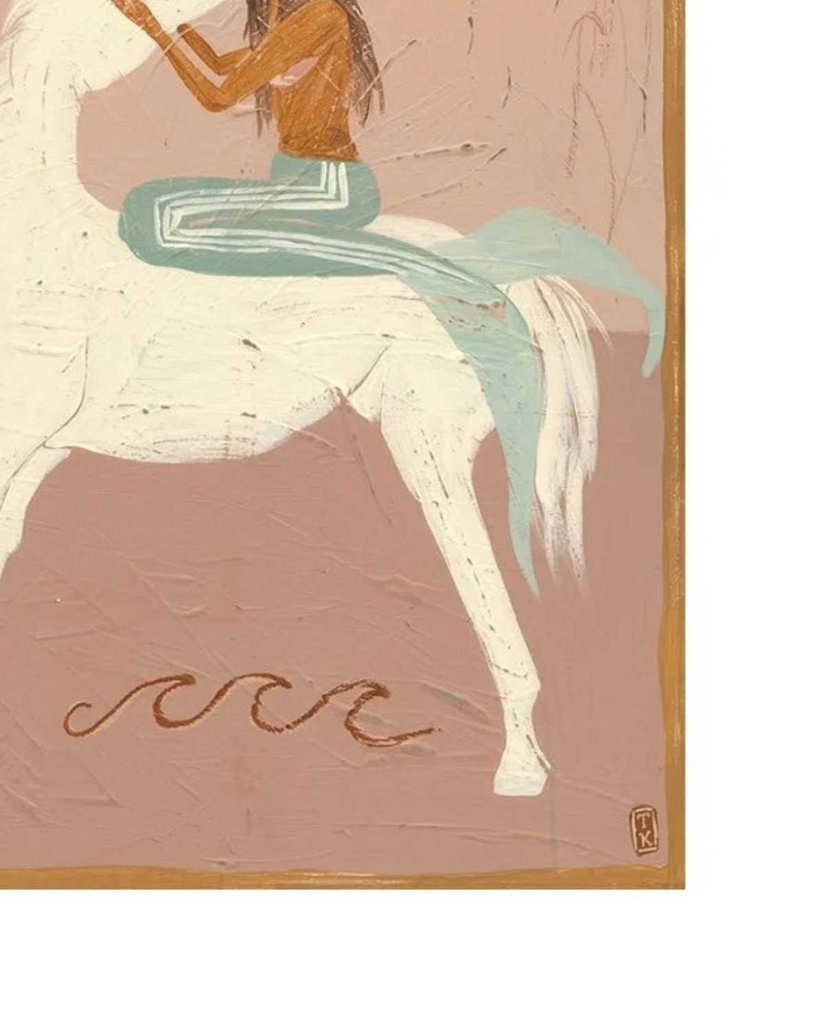 Through Thick or Thin Art Print by Tahnee Kelland 