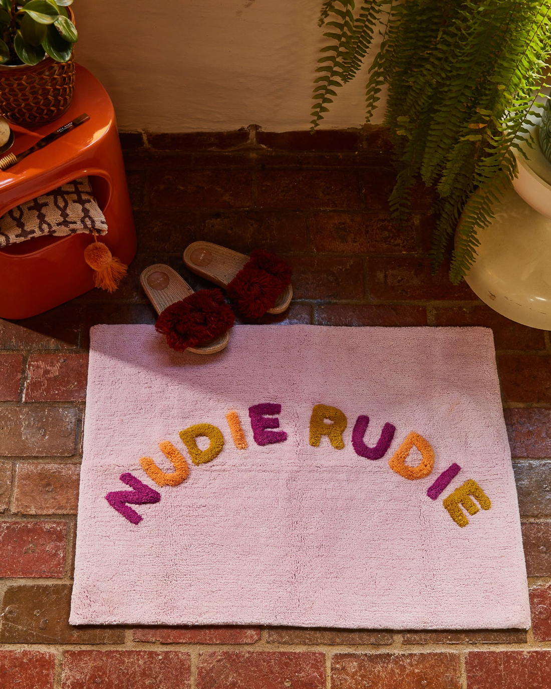 Tula Pink Nudie Bath Mat by Sage & Clare & Alegria