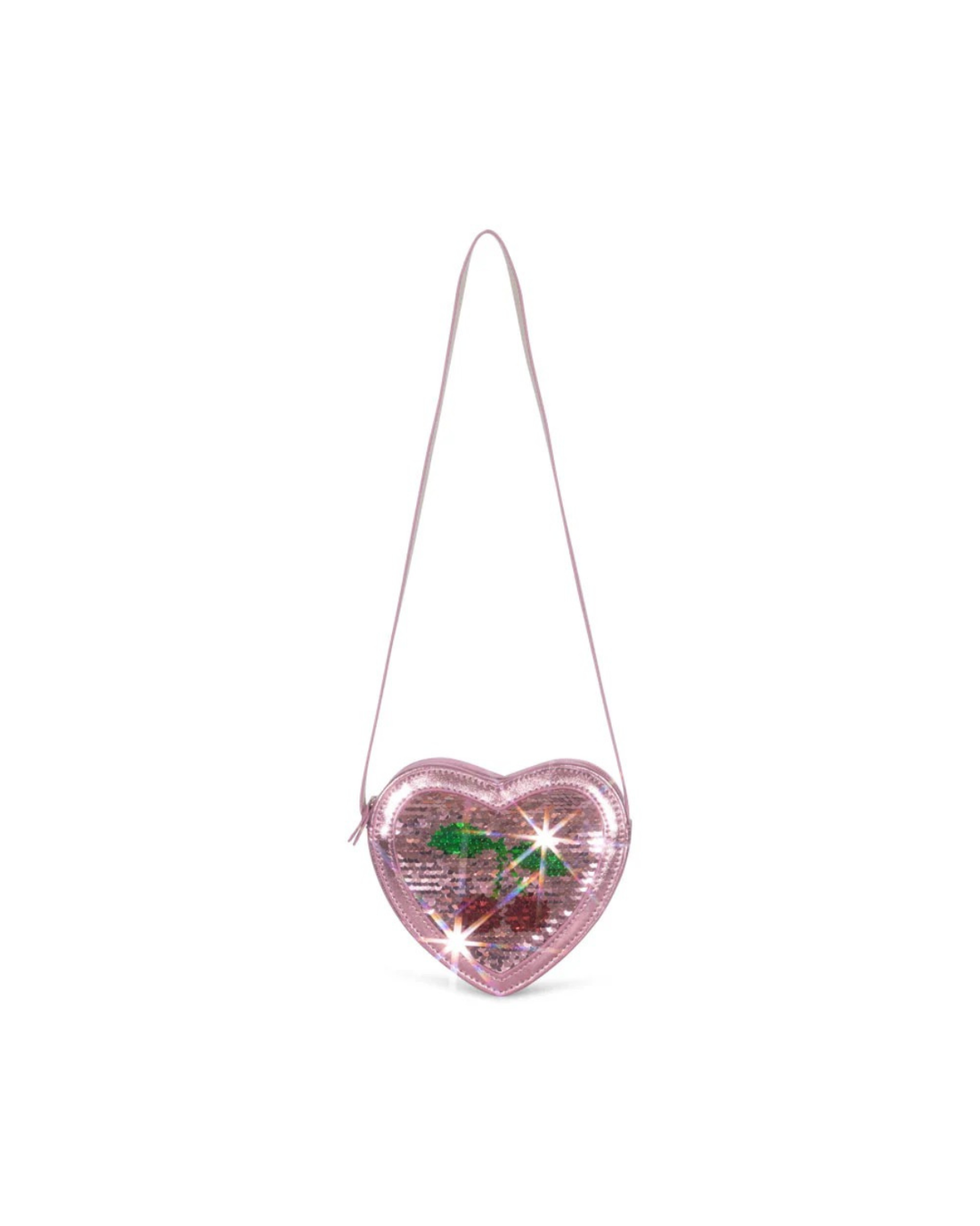 KONGES SLØJD ❘ Tut Heart Sequin Bag - Rose