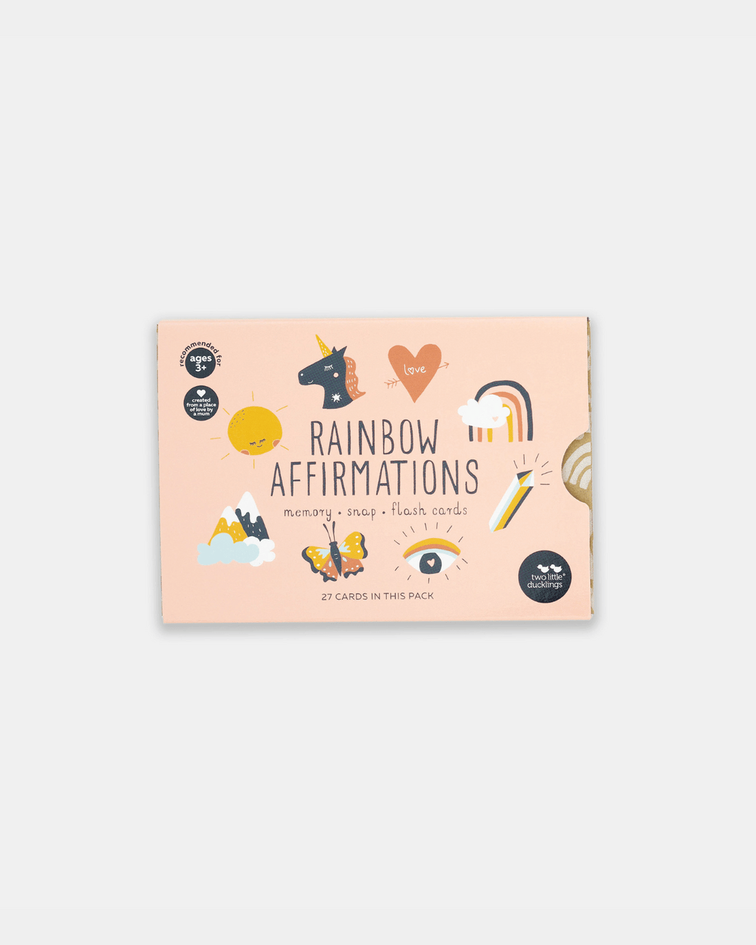 Rainbow Affirmations Snap and Memory Game by Two Little Ducklings 