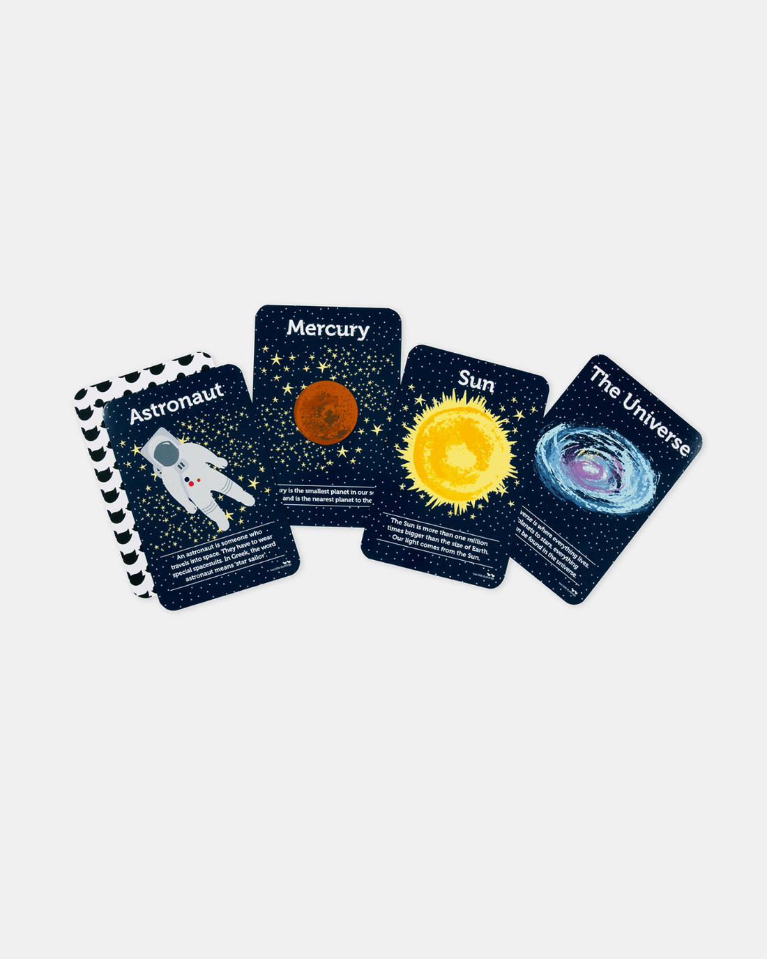 Space Flash Cards by Two Little Ducklings