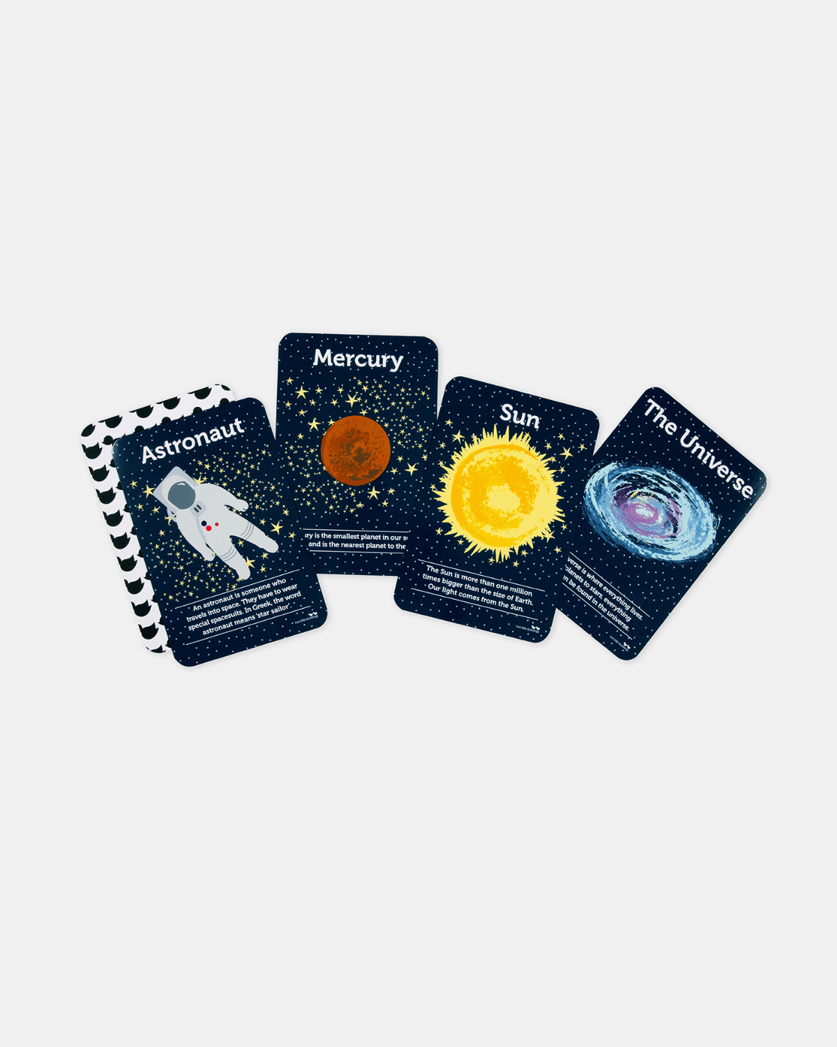 Space Flash Cards by Two Little Ducklings
