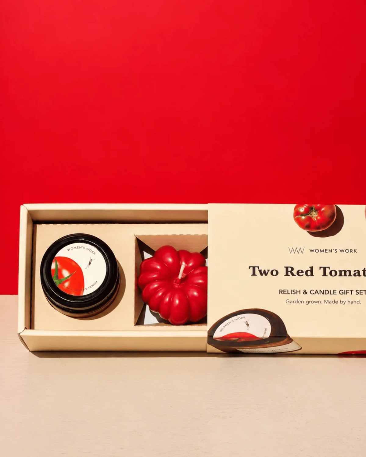Two Red Tomatoes, A Relish &amp;amp; Candle Gift Set (115g) By Women&