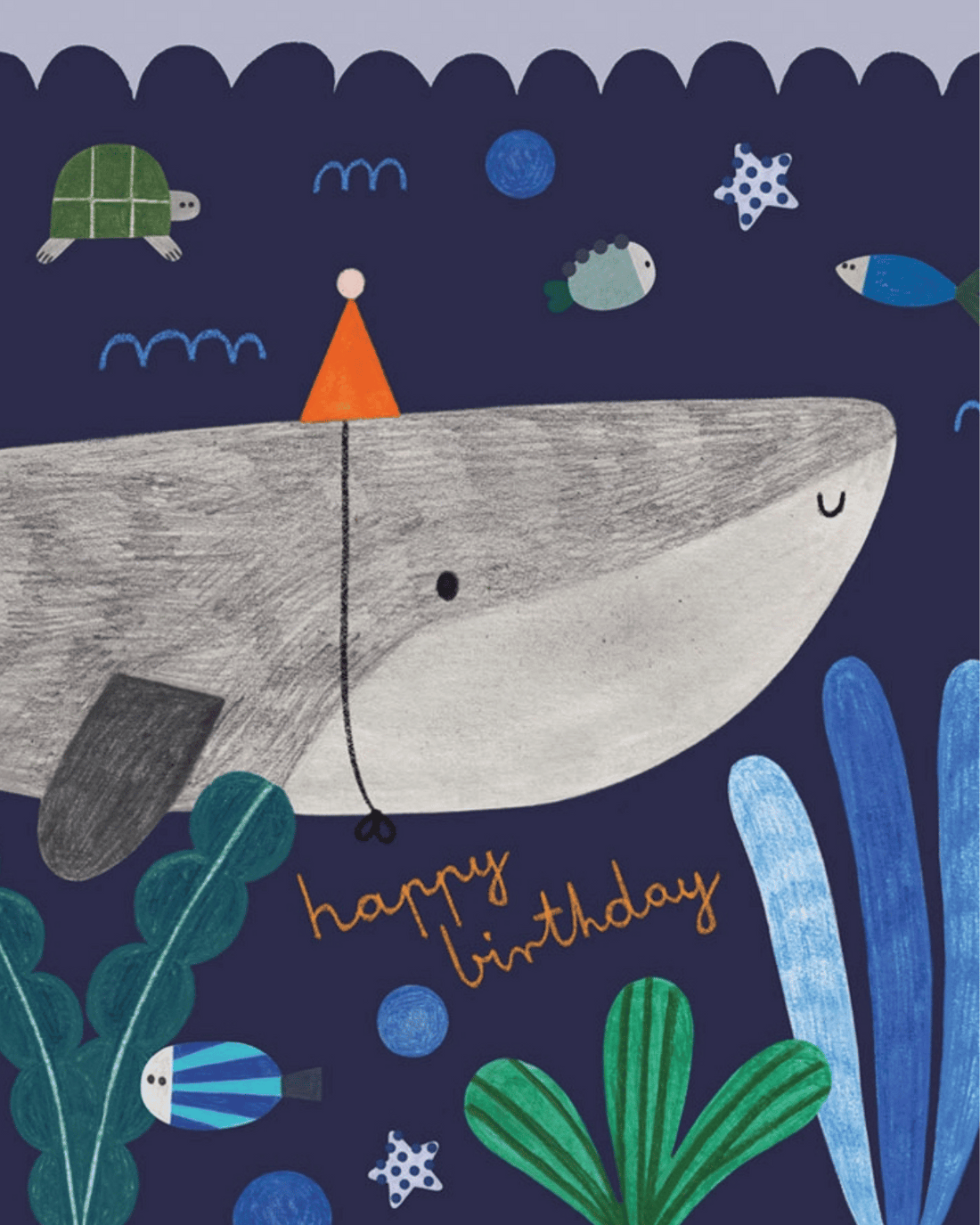 Underwater Birthday Party Card