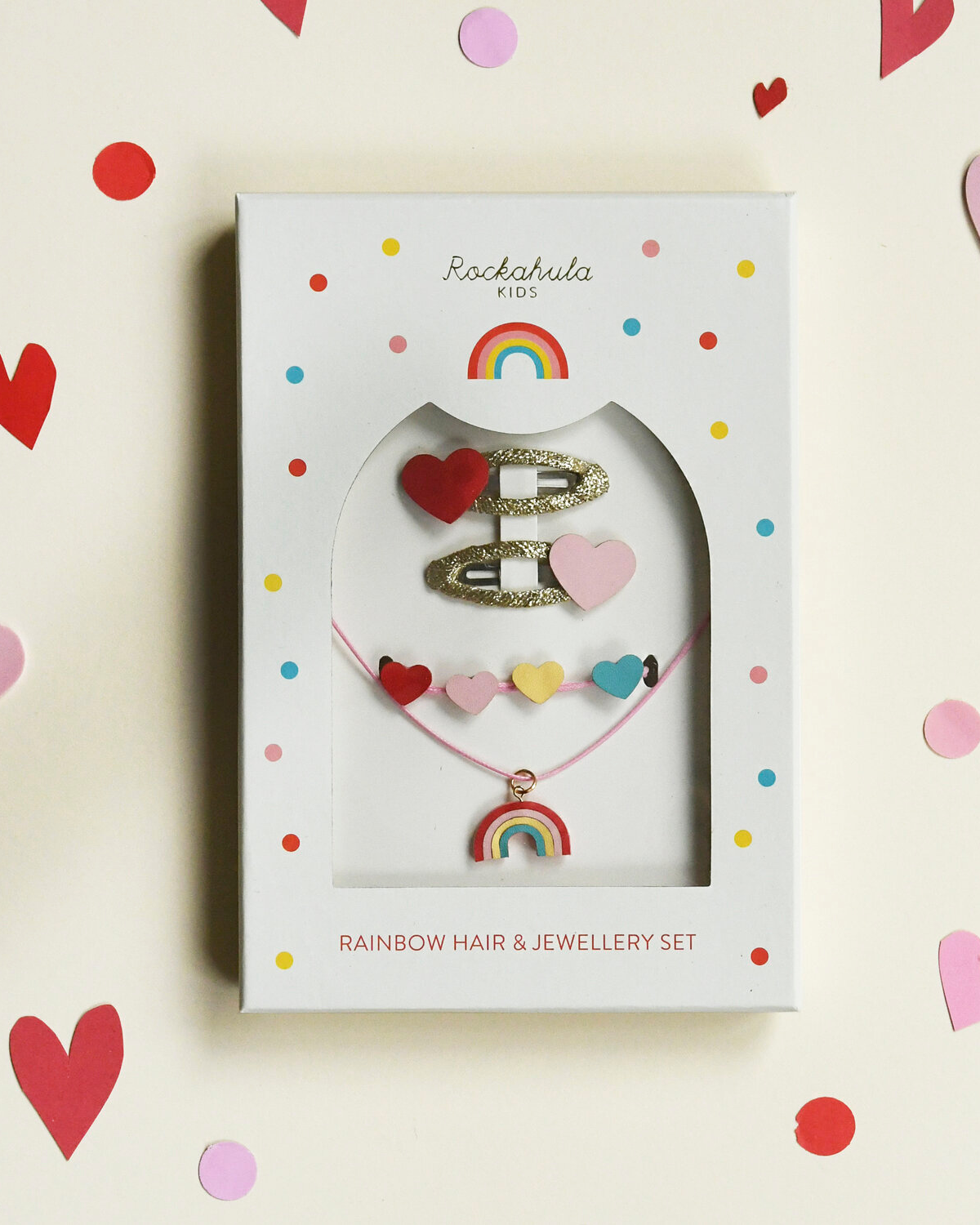 Vintage Rainbow Hair &amp;amp; Jewellery Set by Rockahula Kids 