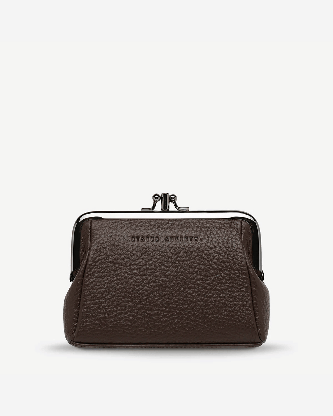 Status Anxiety Volatile Leather Purse - Cocoa
