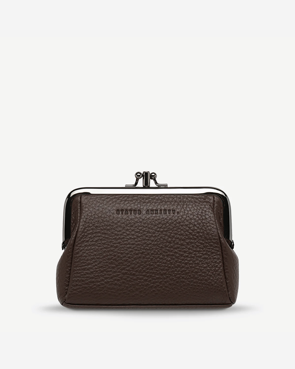 Status Anxiety Volatile Leather Purse - Cocoa