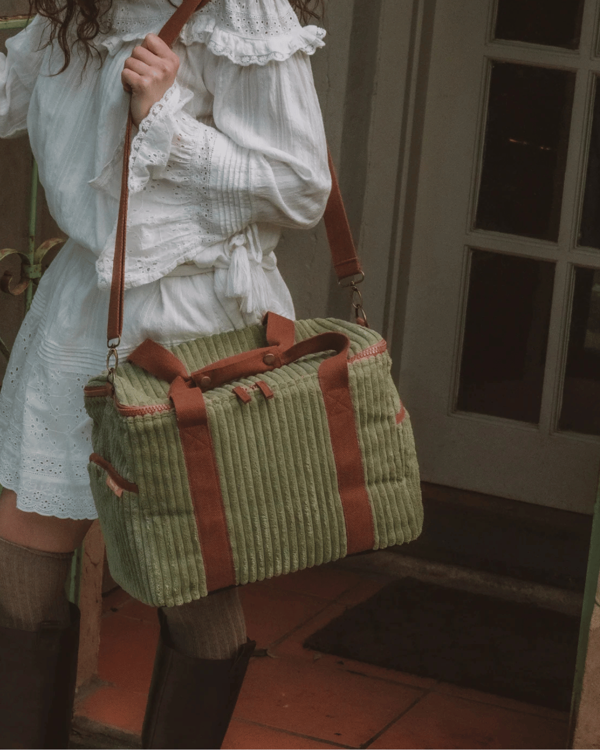 Cord Insulated Cooler Bag - Cactus (Large)