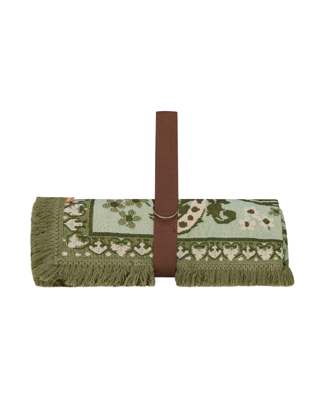Wandering Folk Woven Picnic Throw - Ginger 