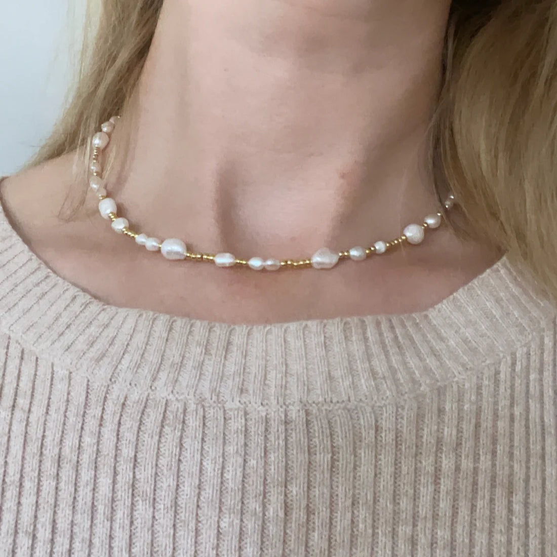 Wanderlust - Pearl Necklace by Sun Soul Australia
