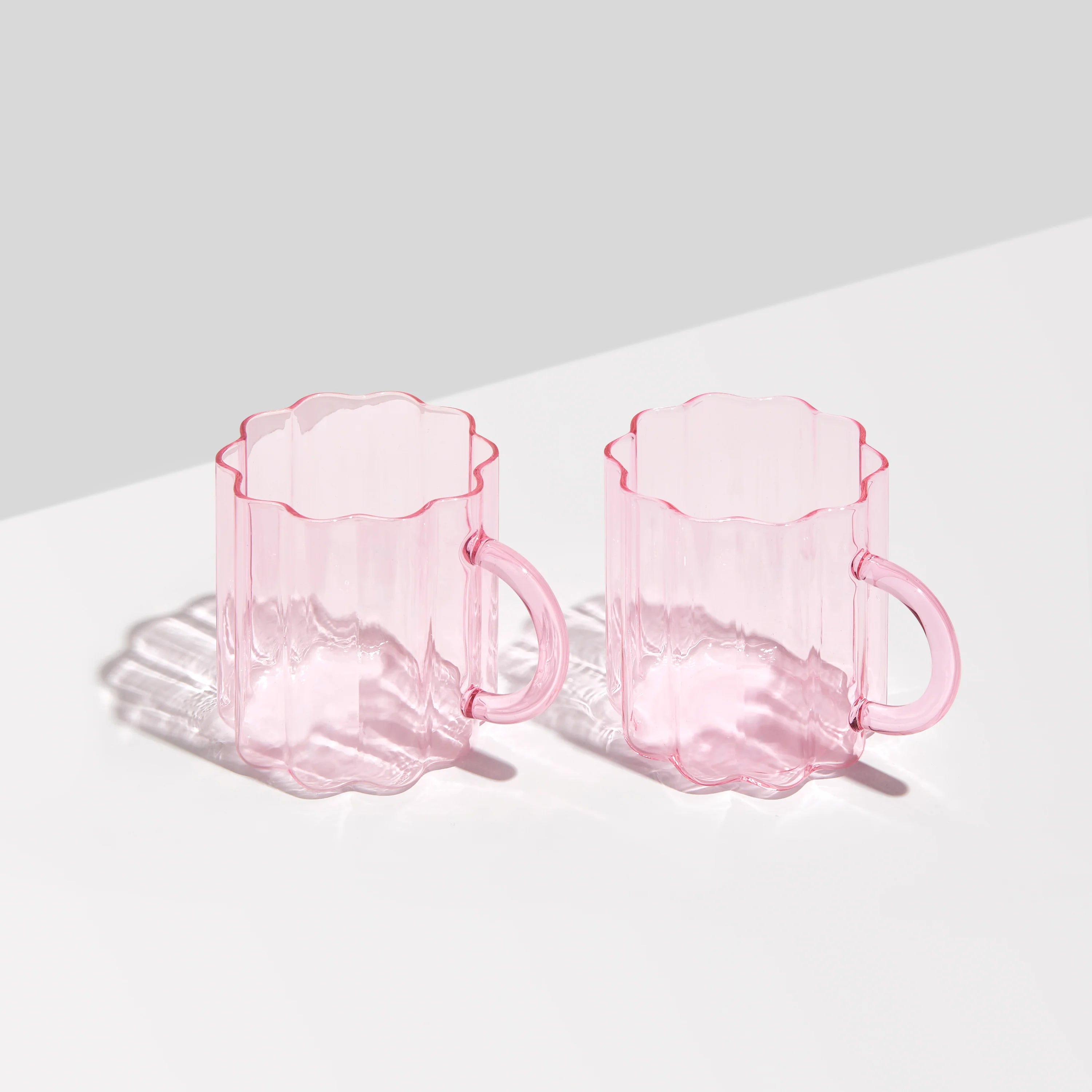 Fazeek Wave Mugs in Pink (set of 2) 