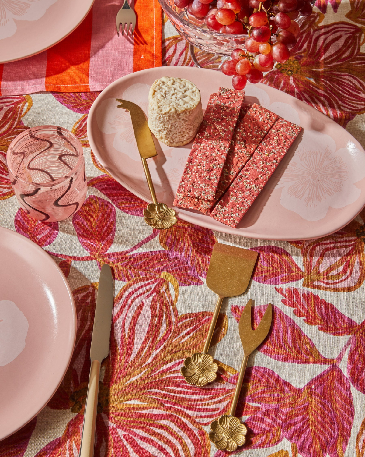 Bonnie &amp; Neil Wild Flower Cheese Knife Set 