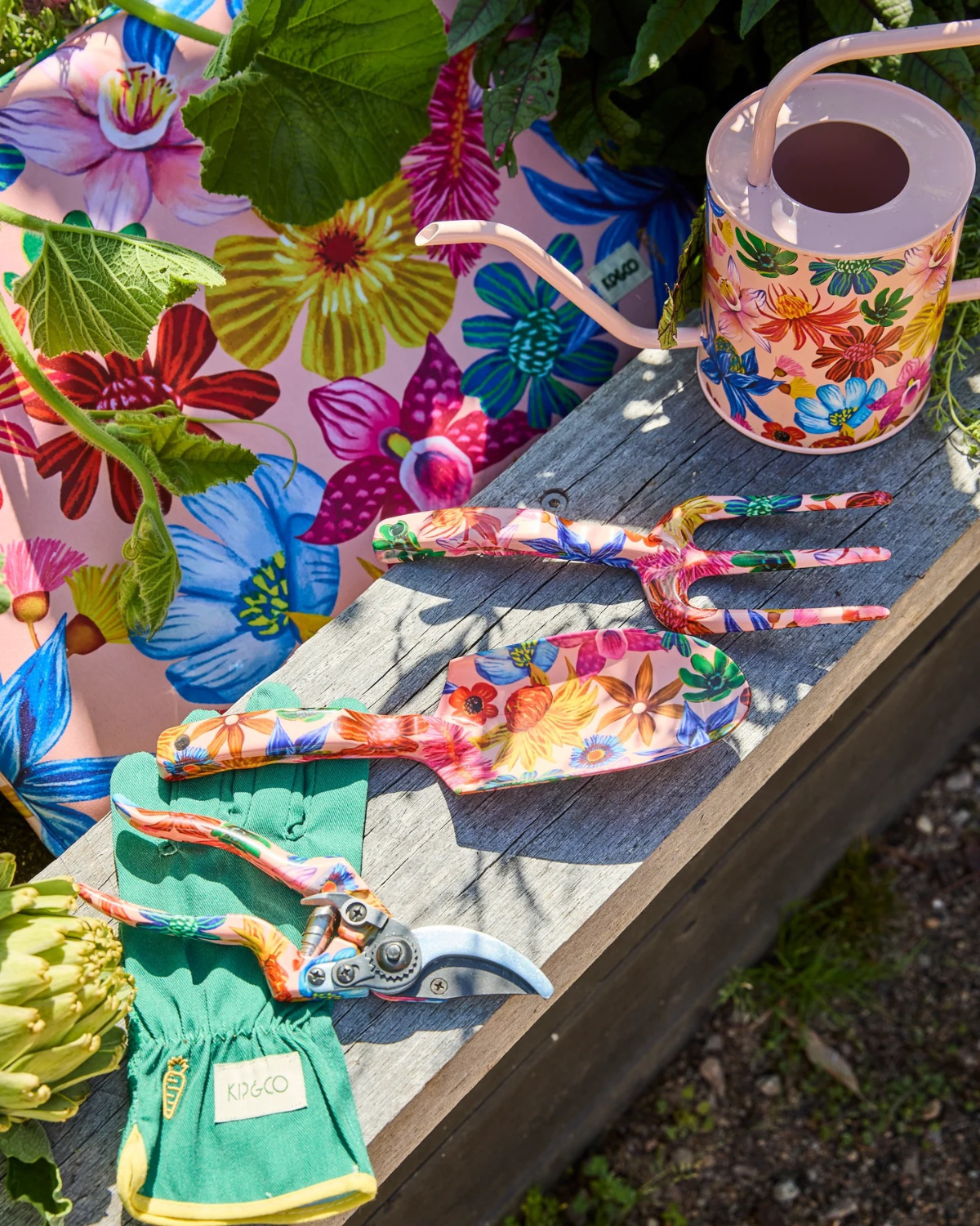 Kip&amp;Co Wild Flowers in Bloom Garden Secateurs and Gloves Set 