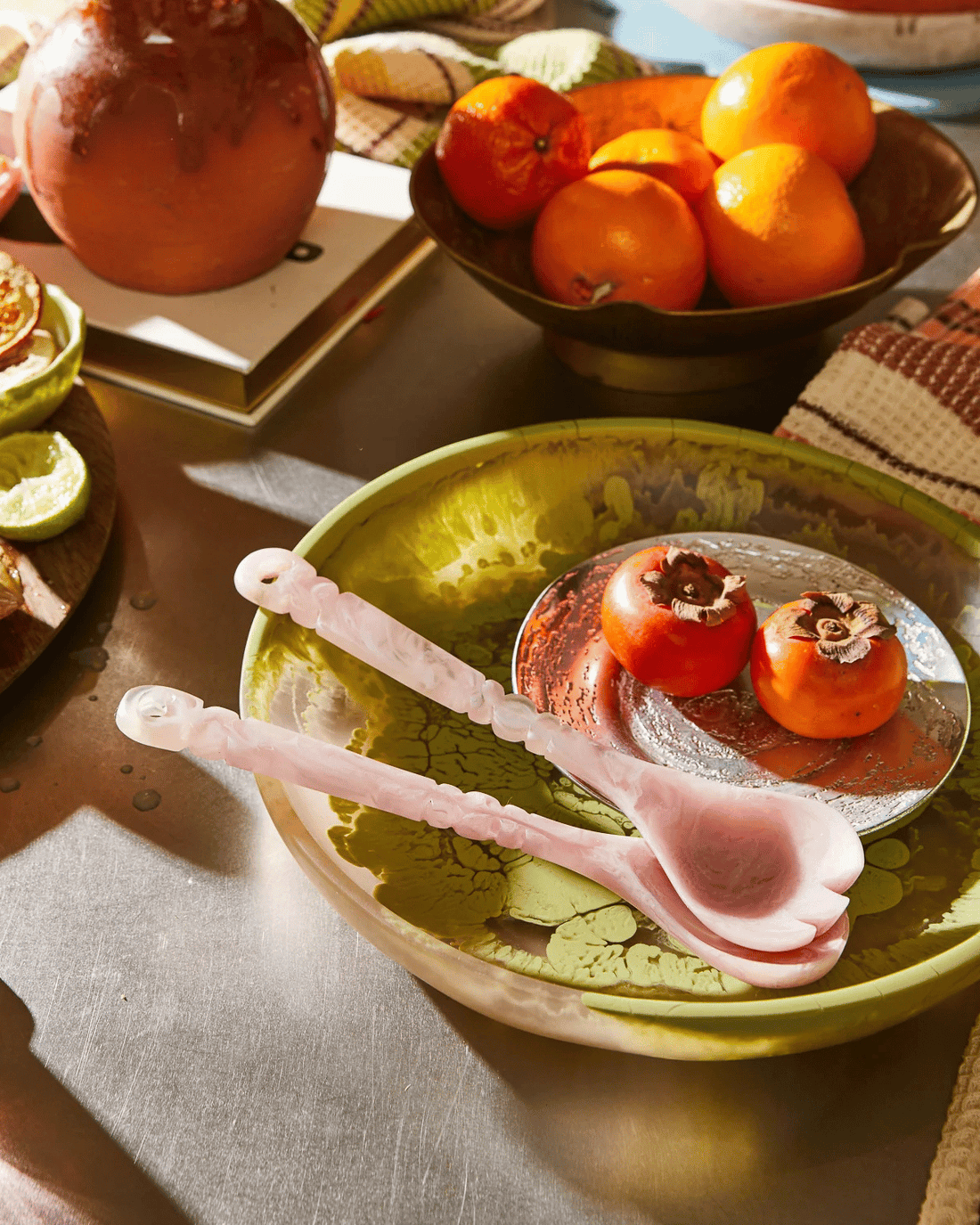 Sage &amp; Clare Wilkie Salad Servers - Posy