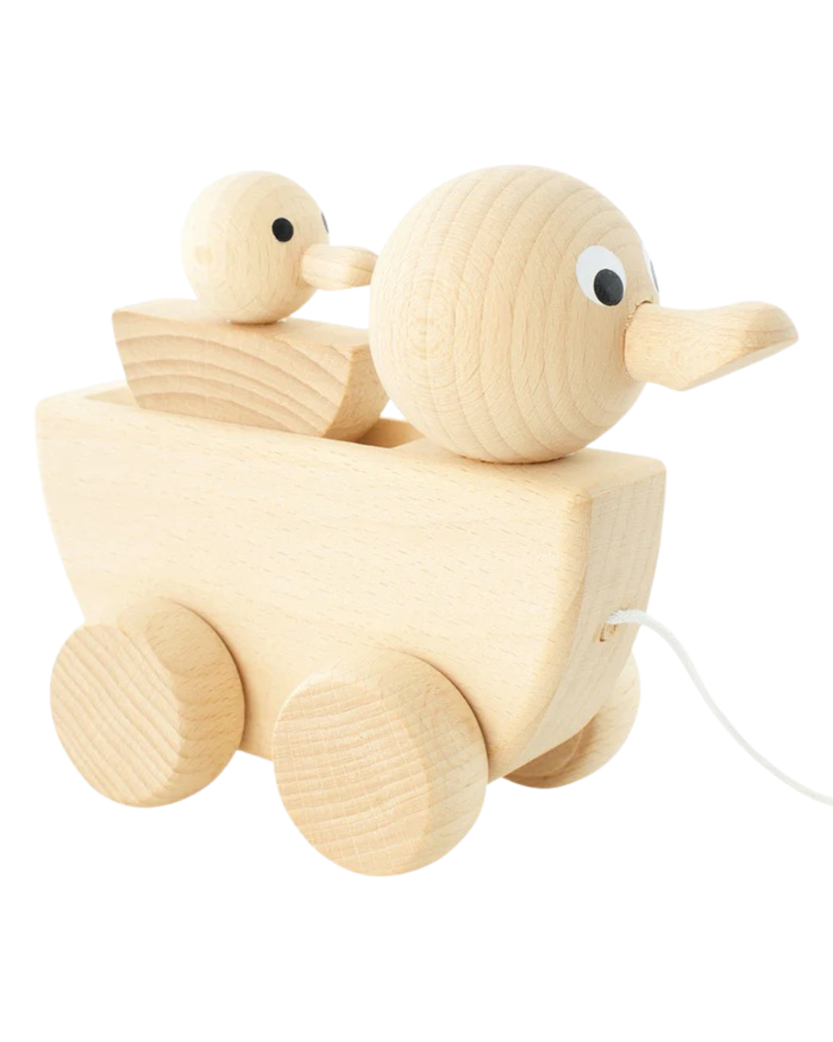 Miva Vacov Wooden Pull Along Duck With Duckling - Gracie 