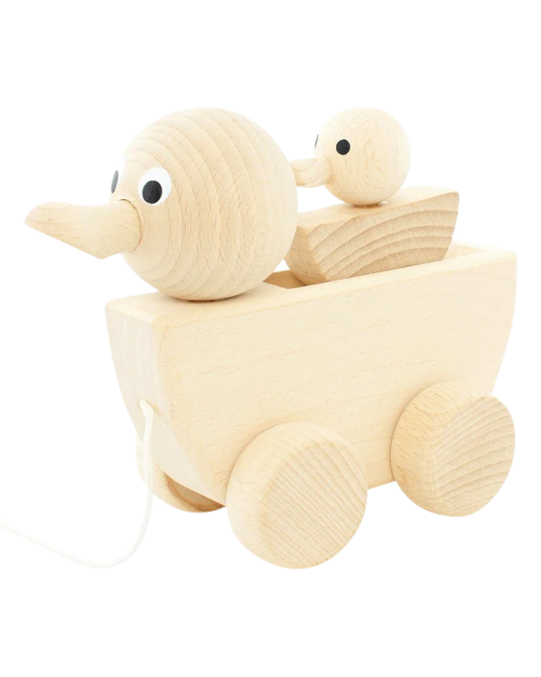 Miva Vacov Wooden Pull Along Duck With Duckling - Gracie 