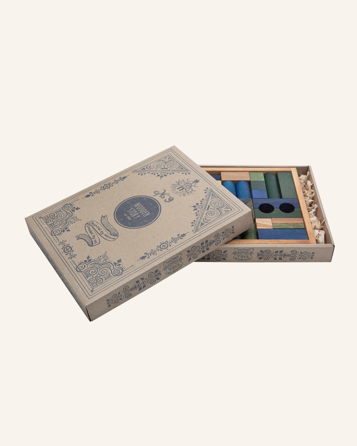 30 Piece Wood Block set by Wooden Story