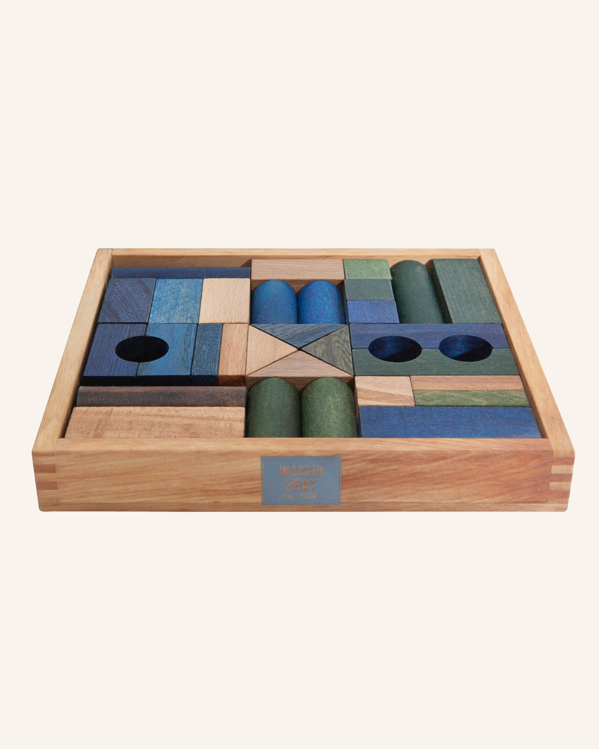 30 Piece Wood Block set by Wooden Story