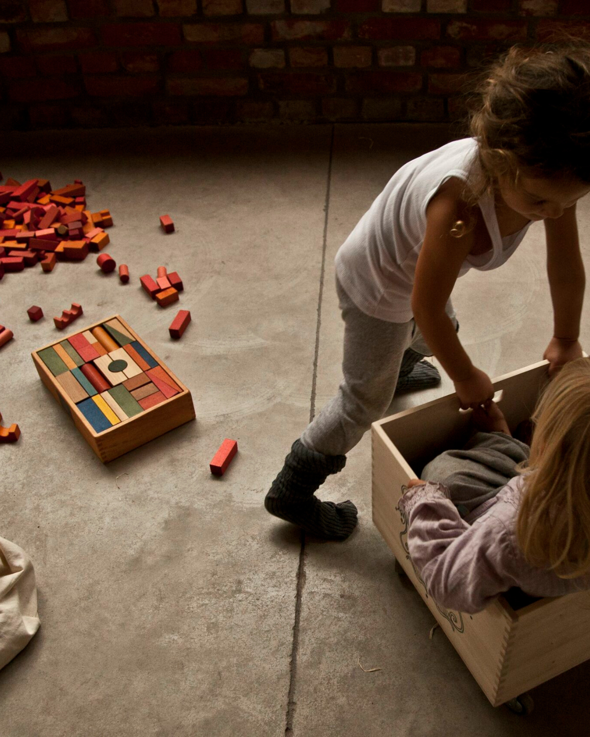 54 Piece Wood Block set by Wooden Story