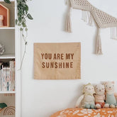 Imani Collective "You Are My Sunshine Banner" Canvas Wall Banner - quote wall art for kids bedroom