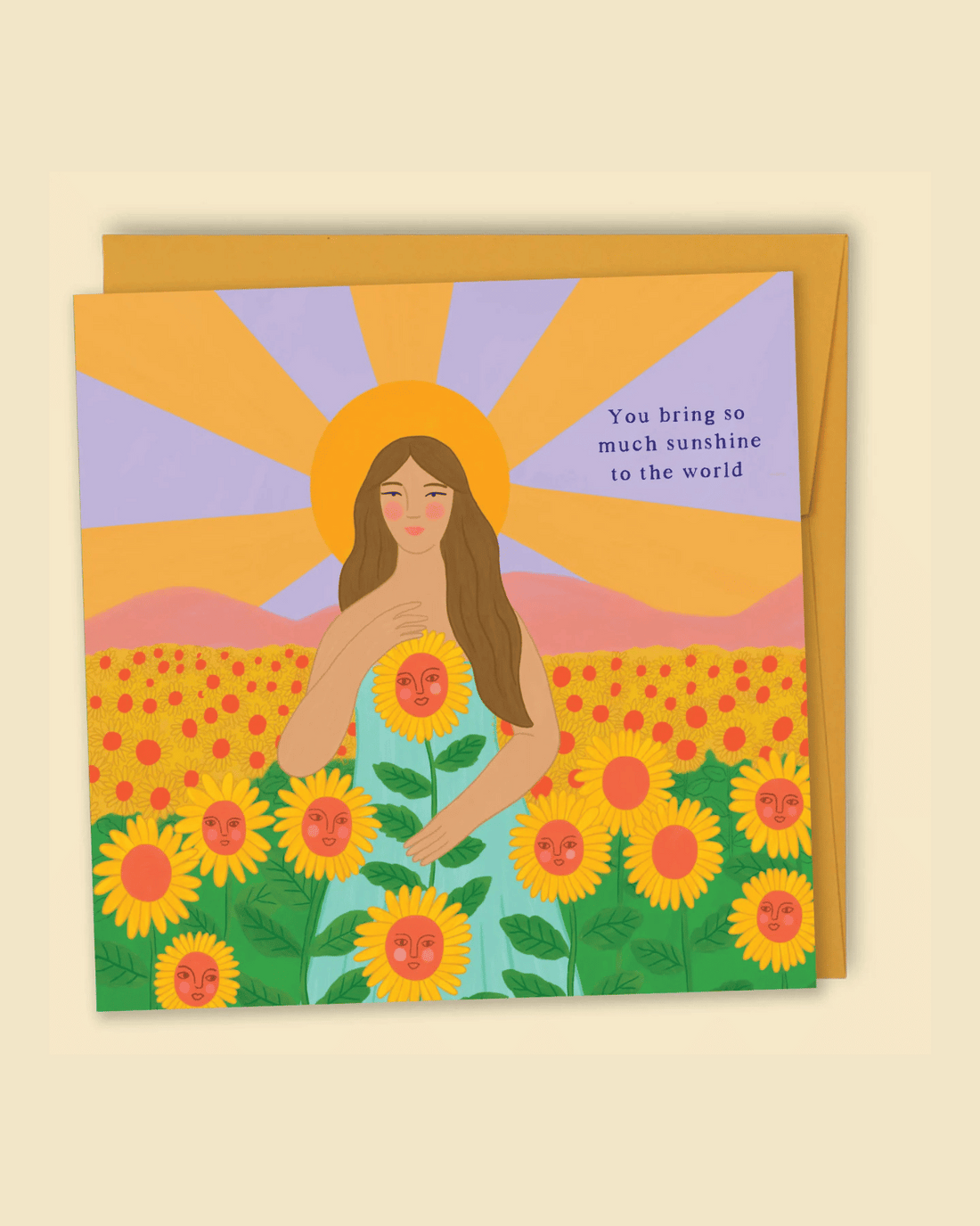 You Bring So Much Sunshine To The World Card by Constanza Goeppinger