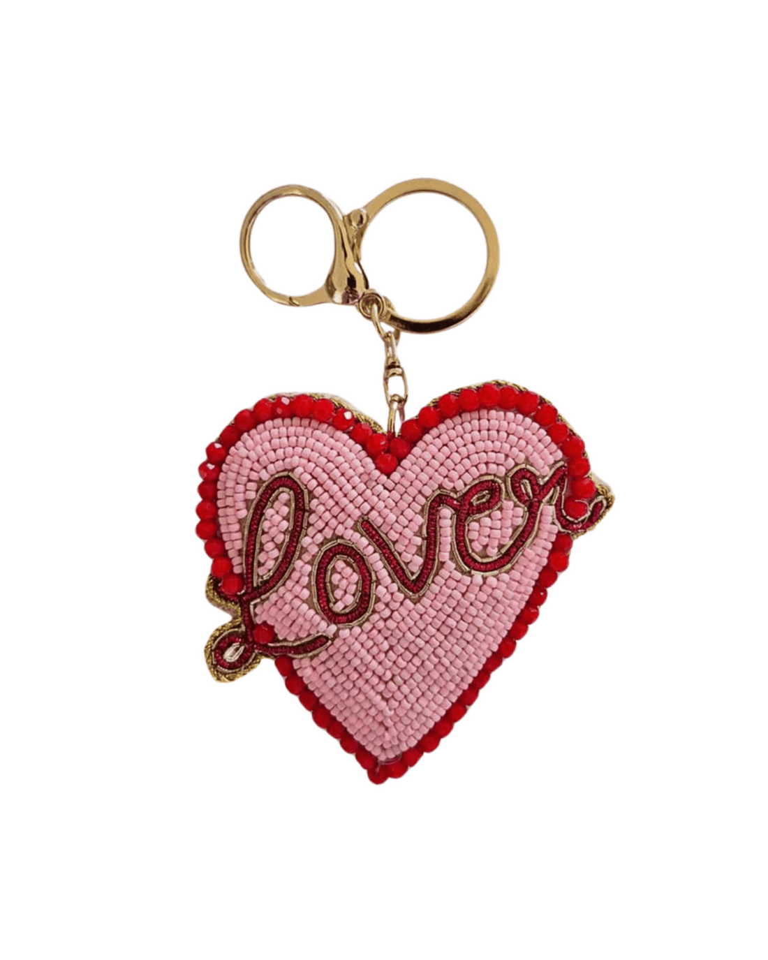 Beaded Keychain - Love Heart by Zoda 💗