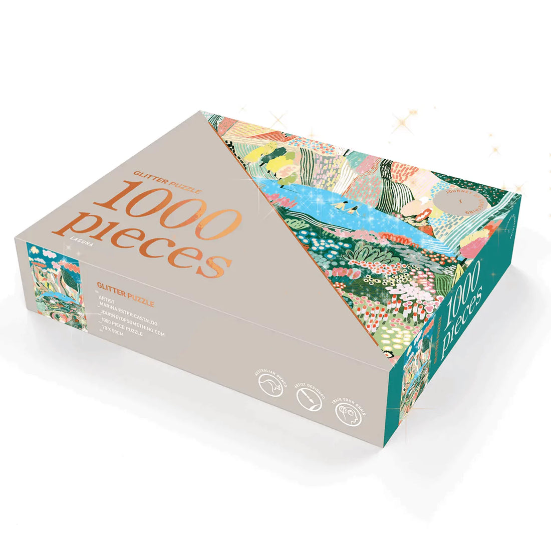 1000 Piece Glitter Puzzle - Laguna by Journey of Something