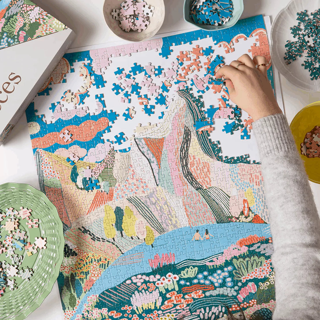 1000 Piece Glitter Puzzle - Laguna by Journey of Something