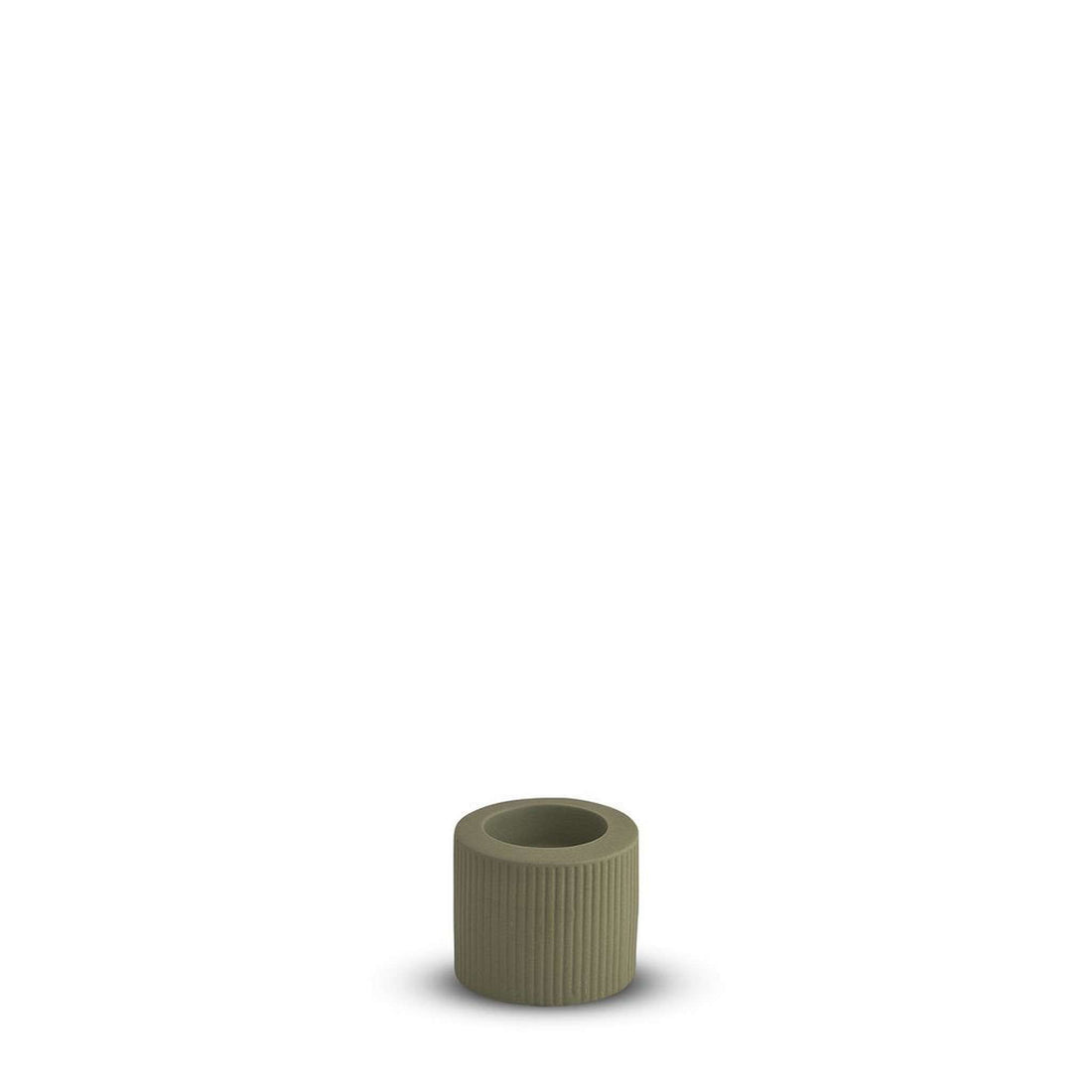 Ribbed Infinity Candle Holder Leaf - Small