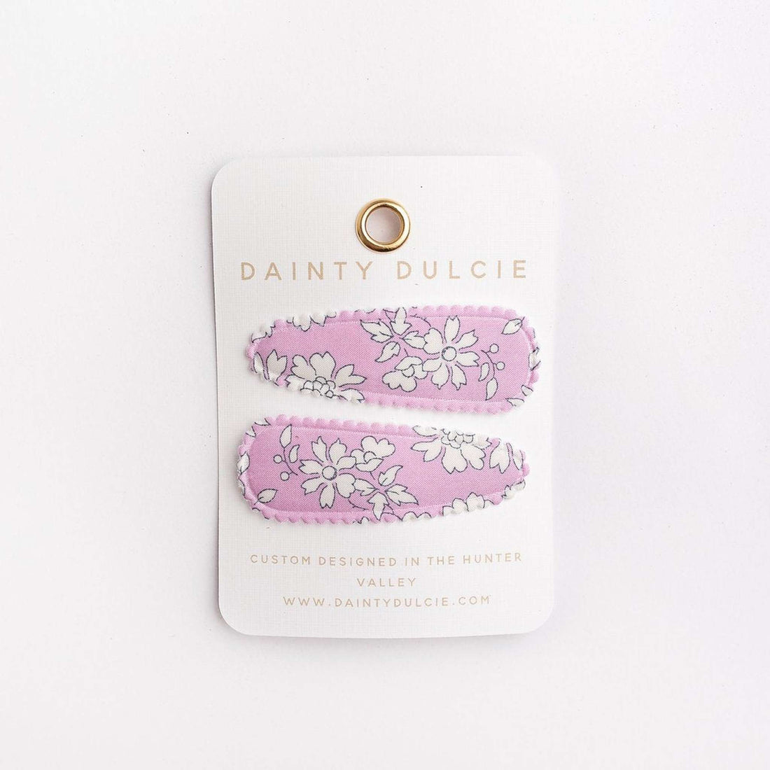pink kids hair clips by dainty dulcie
