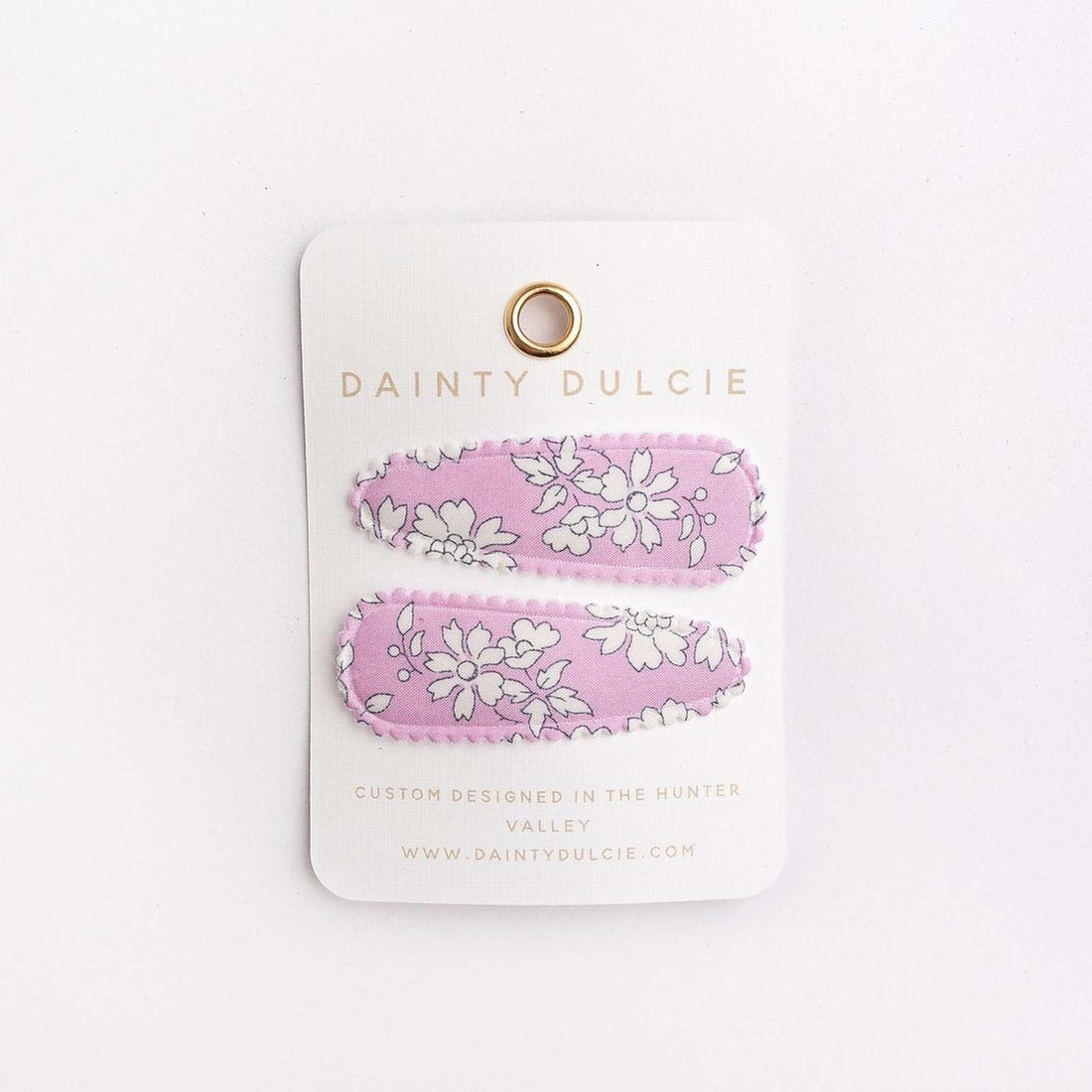 pink kids hair clips by dainty dulcie