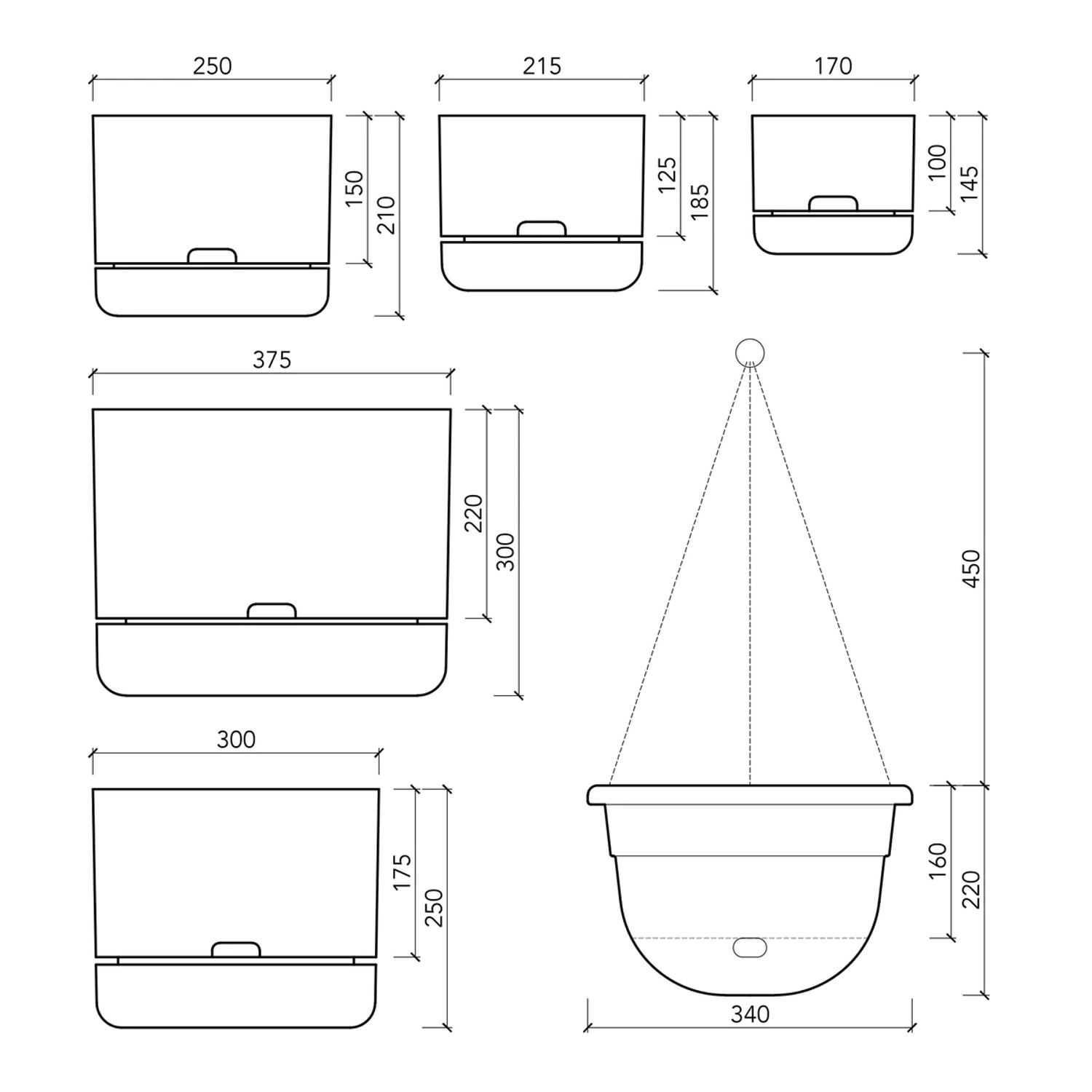 Mr Kitly Selfwatering Plant Pot (215mm - Pale Apricot)