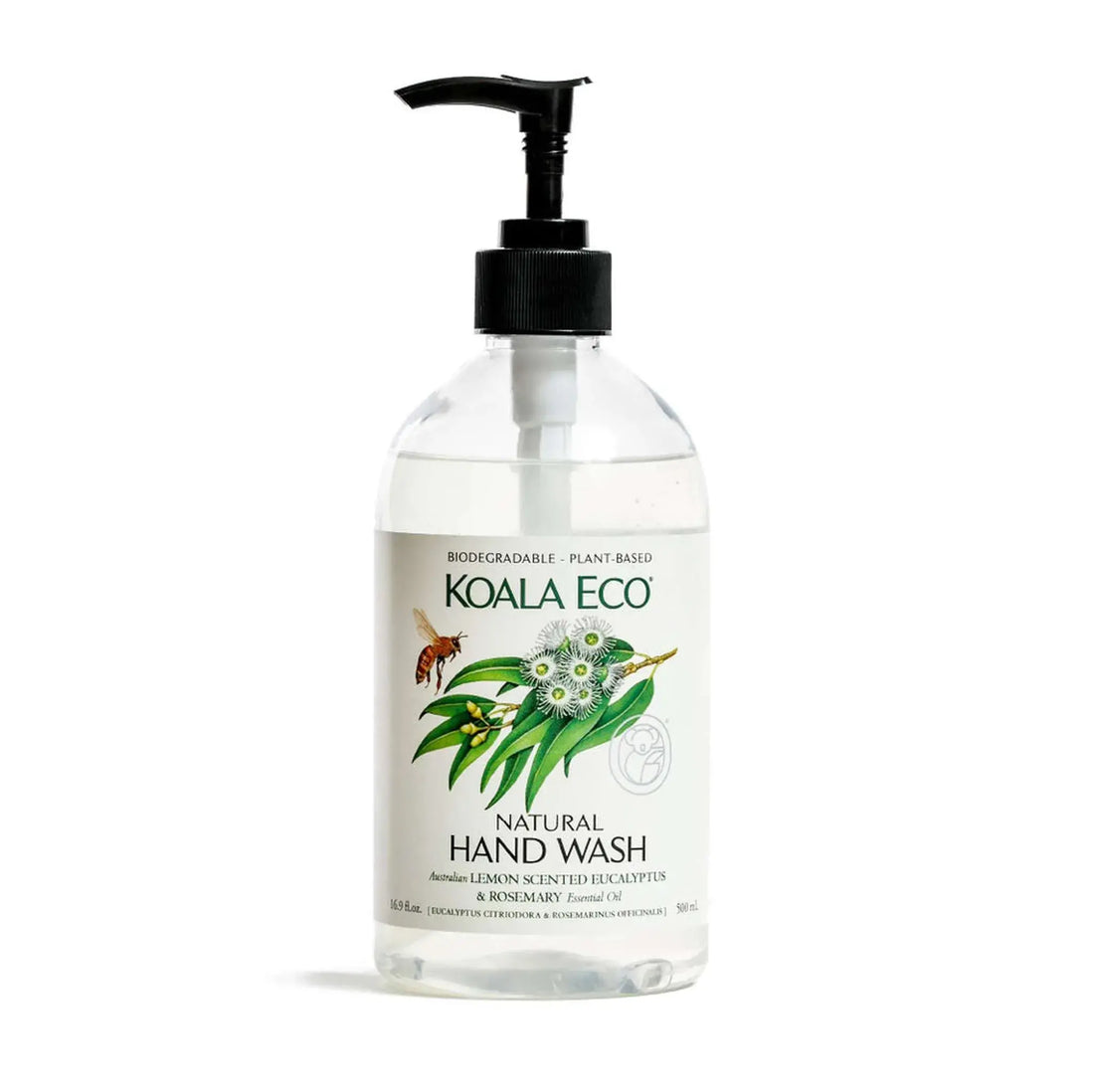 Natural Hand Wash by Koala Eco - Lemon, Eucalyptus &amp; Rosemary (500ml)