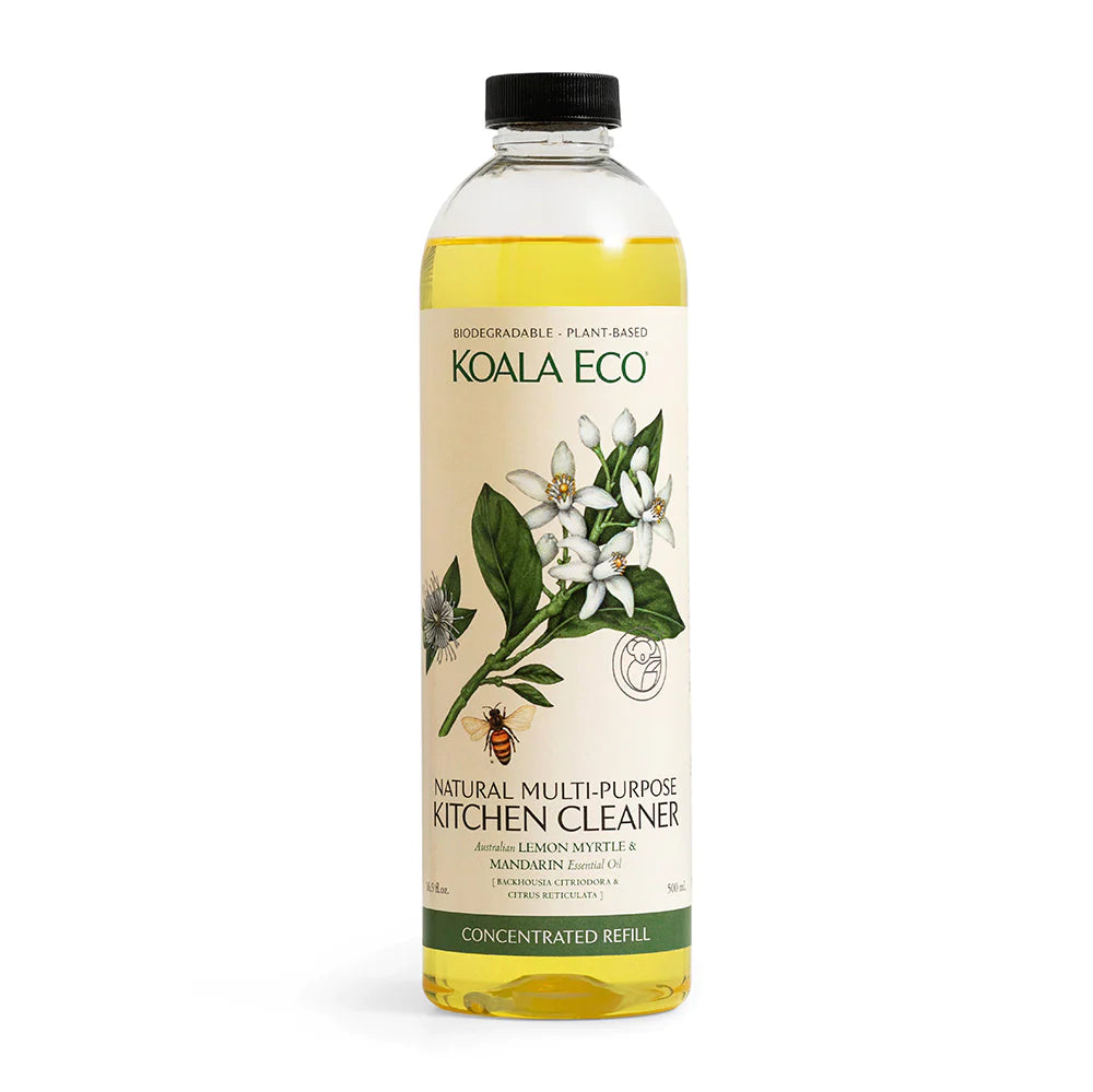 Natural Multi-Purpose Kitchen Cleaner by Koala Eco - Lemon Myrtle &amp; Mandarin (500ml Concentrated Refill)