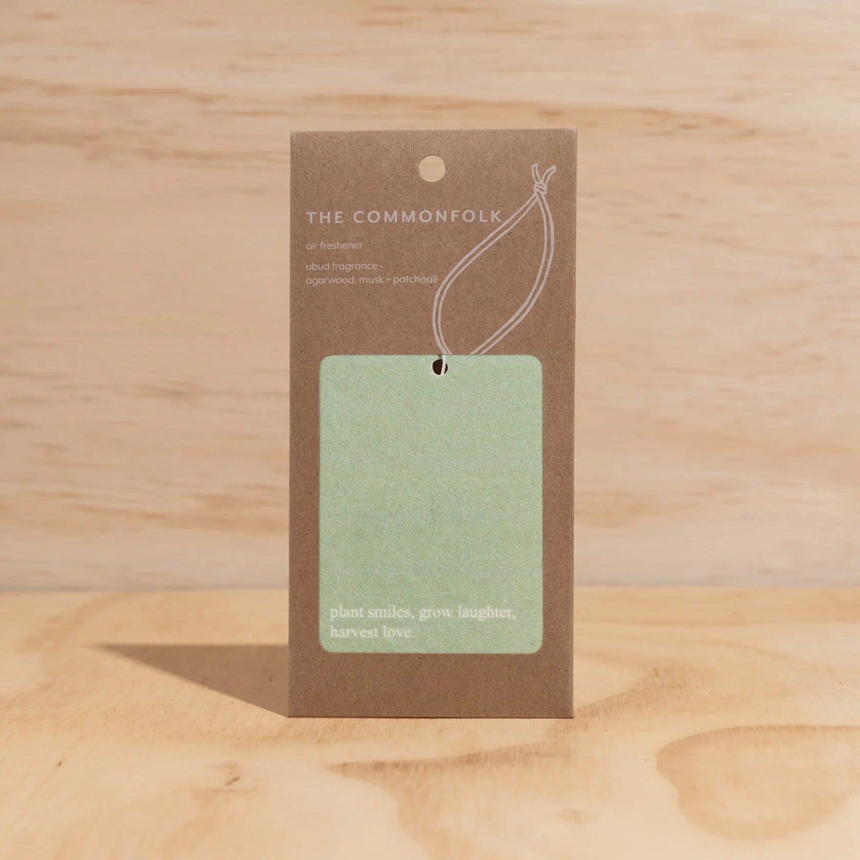 Car Air Freshener with Quote: Plant Smiles Air Freshener by The Commonfolk Collective
