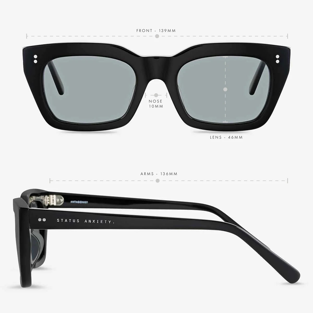 Antagonist Sunglasses - Black