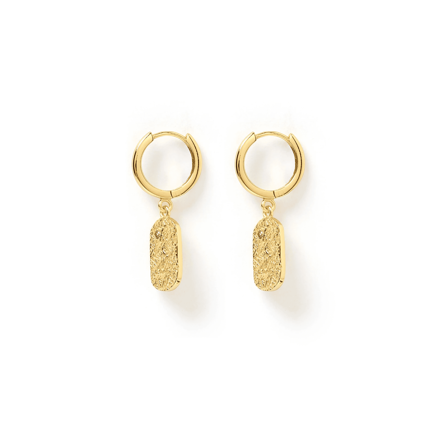 arms of eve mendoza gold huggie earrings